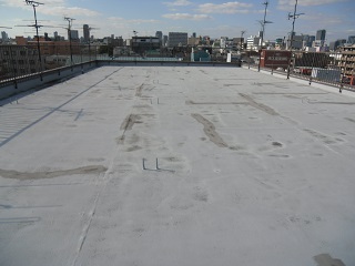 ハイツの屋上の防水工事　大阪市　Nハイツ
