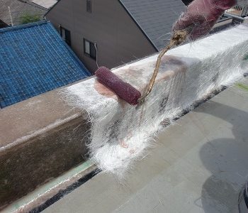 屋上のFRP防水で雨漏り防止　大阪市　Y様邸