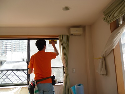 遮熱シートで窓側の夏の暑さ対策　堺市 K様邸