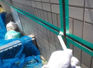 地震で剥がれた外壁タイルの補修工事 大阪市住之江区のマンション
