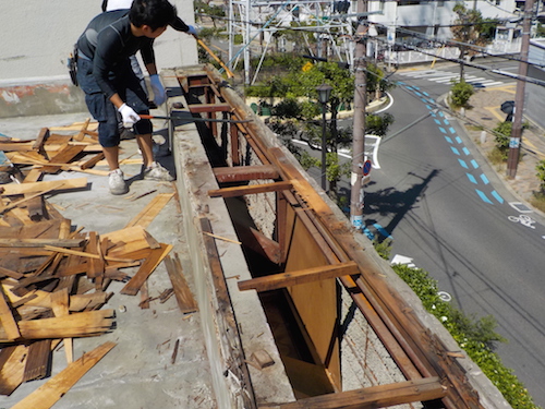 屋上の防水シートが劣化して雨漏り｜ウレタン防水にやり替え　大阪府堺市西区