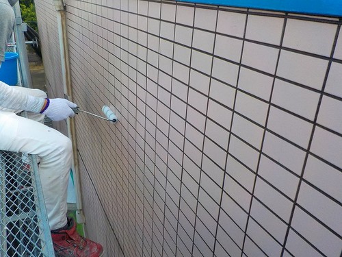 3階建て一般住宅の外壁タイルの防水工事を行った事例 | 大阪市旭区