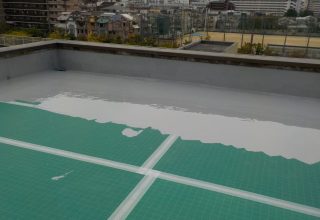 鉄骨5階建てで漏水！約40年補修なしのマンションの屋上防水工事　大阪市住之江区
