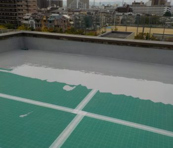 鉄骨5階建てで漏水！約40年補修なしのマンションの屋上防水工事　大阪市住之江区