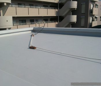 戸建RC造2階建て住宅で雨漏り！屋上を塩ビシートで防水対策　大阪市阿倍野区