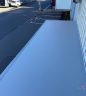 鉄骨2階建て社屋の庇から水漏れ！ボンド乾燥が決め手の塩ビシート防水工事　大阪市住之江区